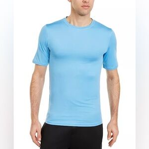 Club Room Light Blue Men's Swim Rash Guard